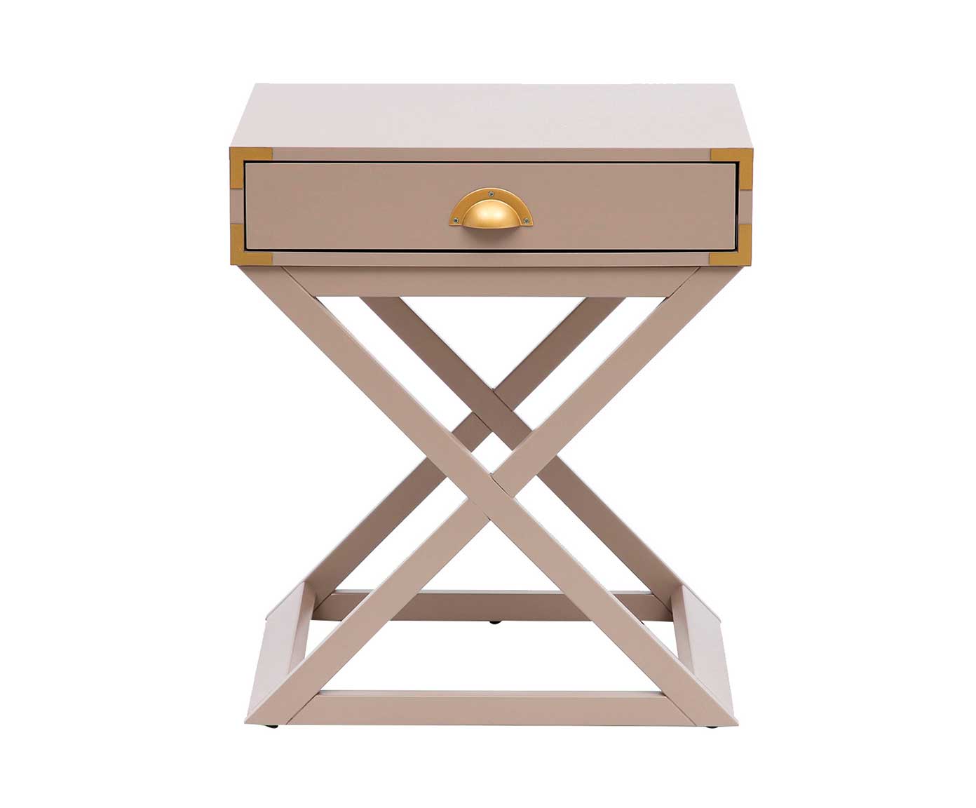 Mesa de Cabeceira Cross Burlywood - Taupe - image 1