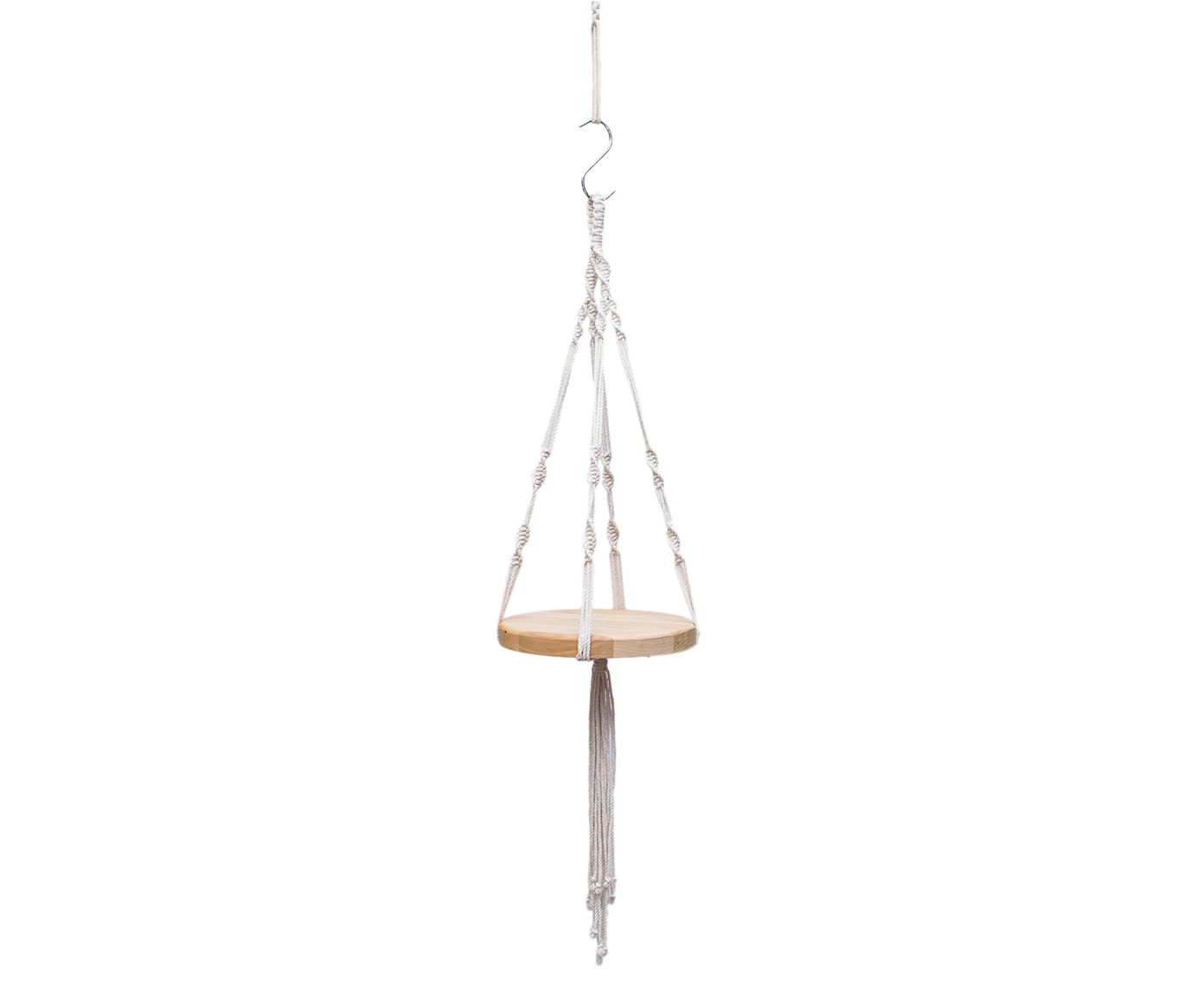 Hanger em Macram&ecirc; Shelf Cru - image 0