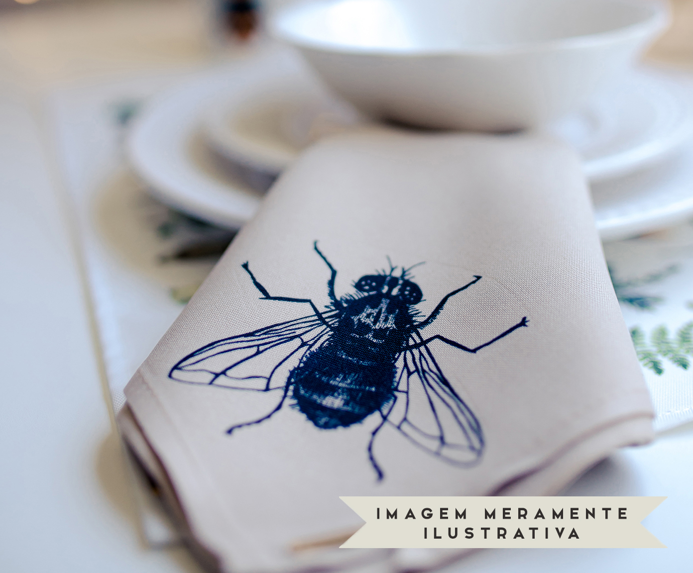 Guardanapo Mosca Bege - image 1