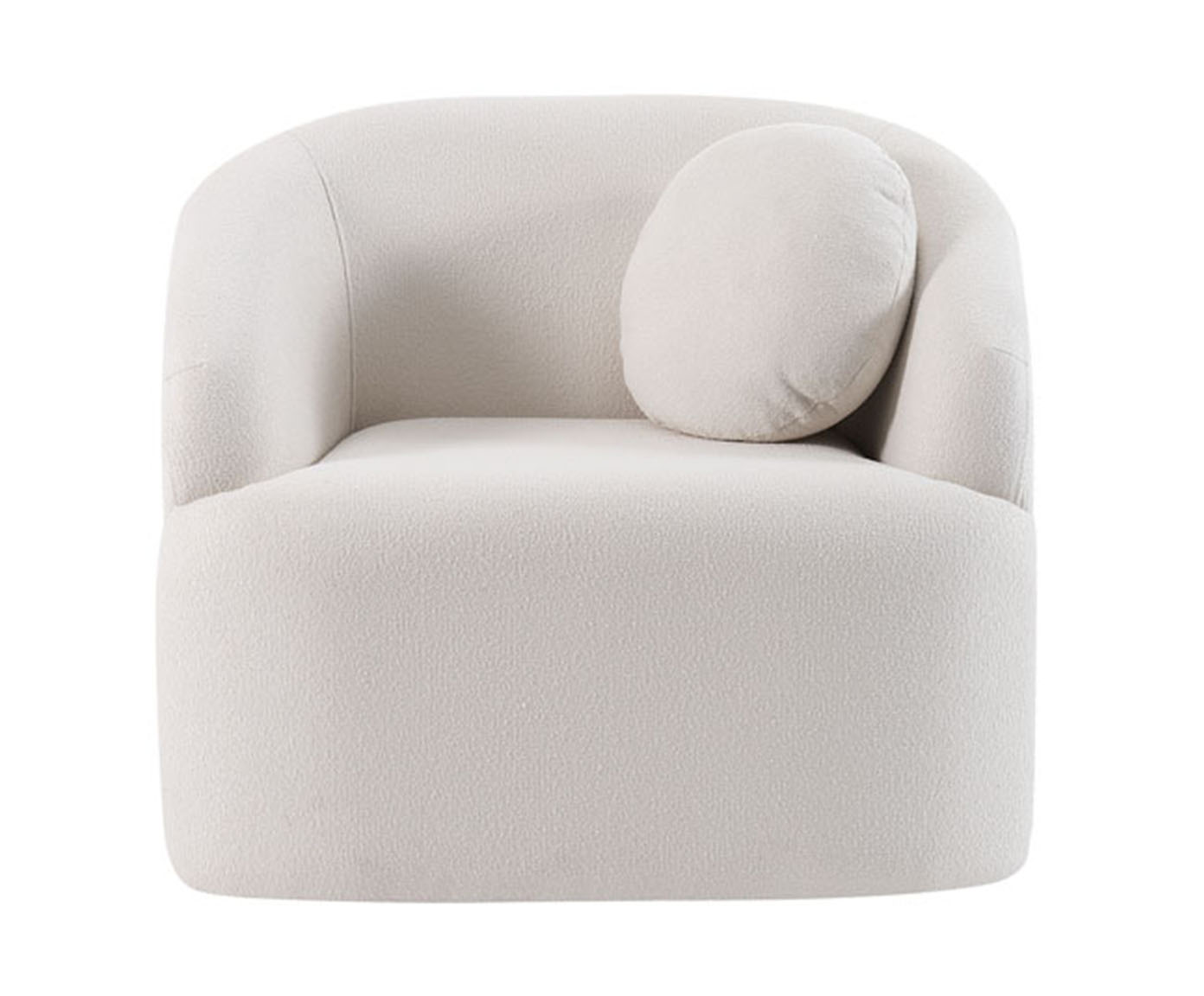 Poltrona em Boucl&eacute; Gema Off-White - image 1