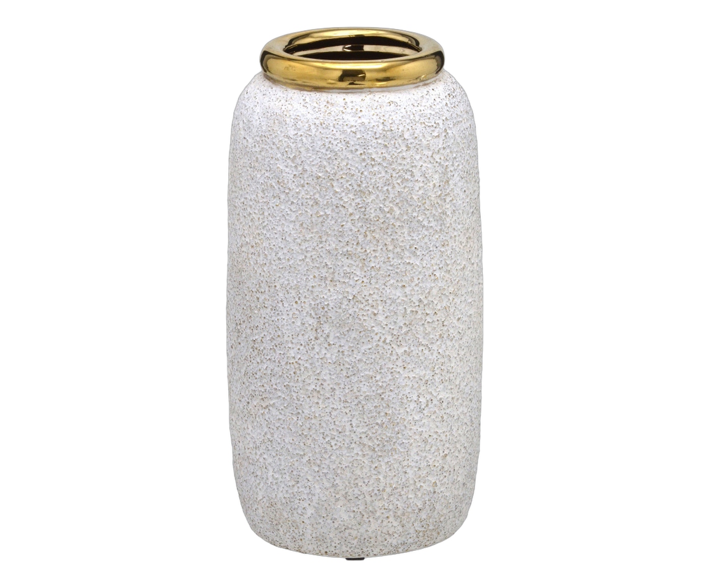 Vaso Decorativo Zanek Cinza e dourado - image 0