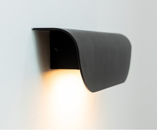 Arandela Vertice Preto e Transparente image number 3