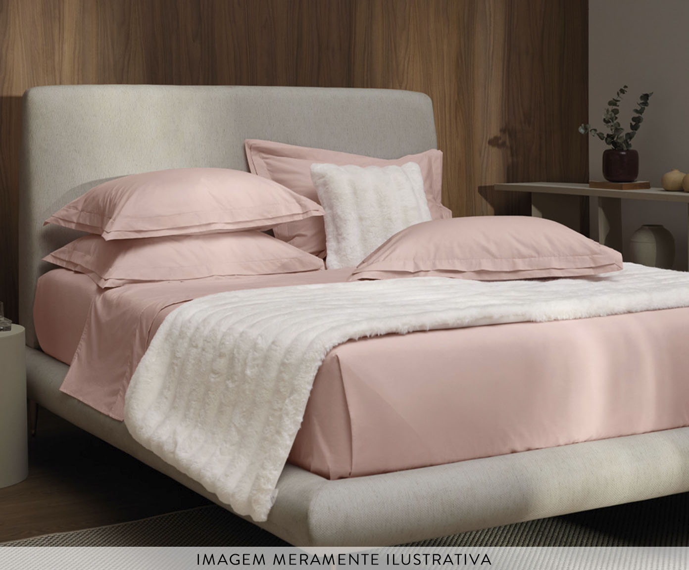 Jogo de Fronhas San Pietro Soft Rose 200 Fios - image 1