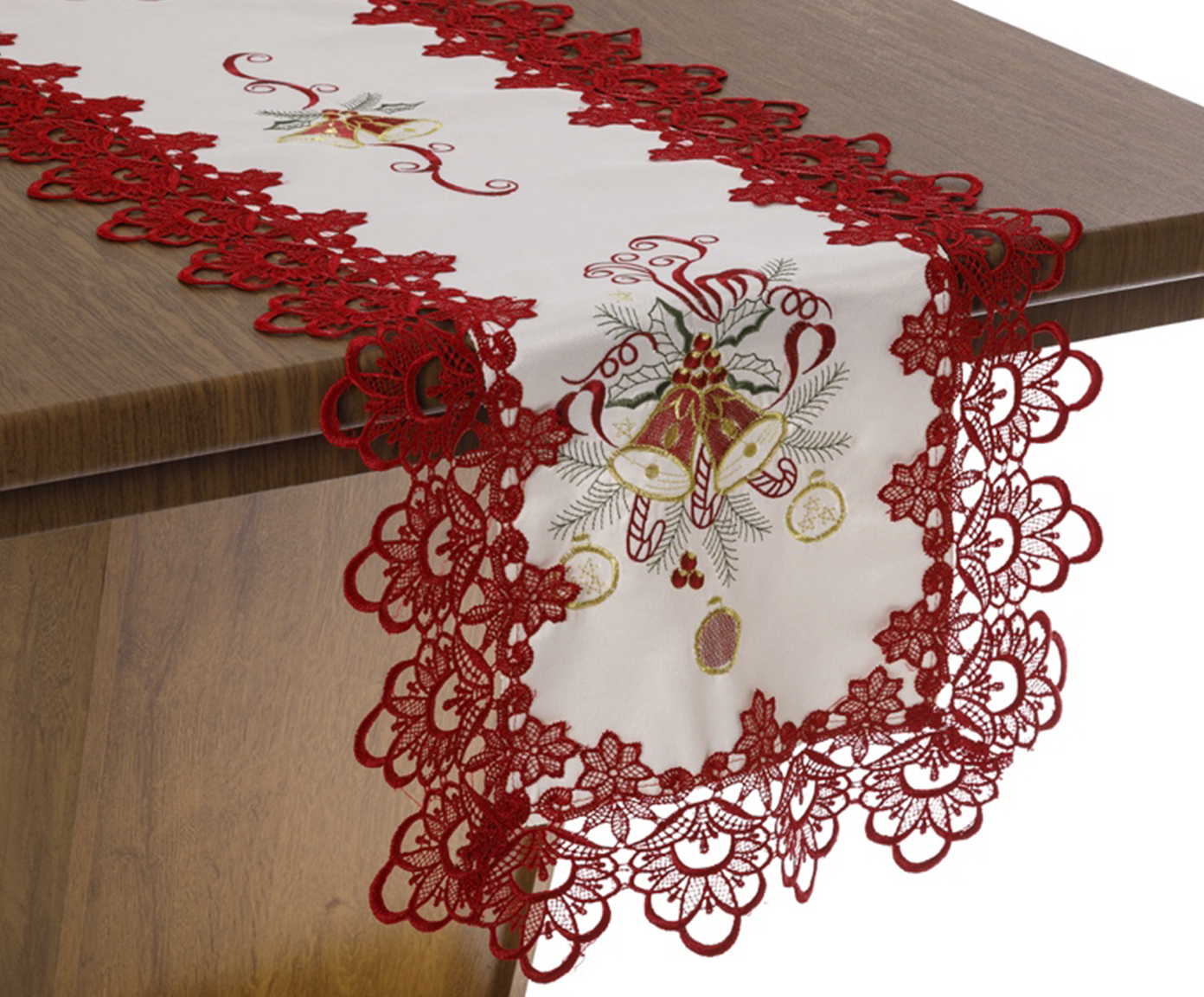 Caminho de Mesa Natal Vermelho - image 1