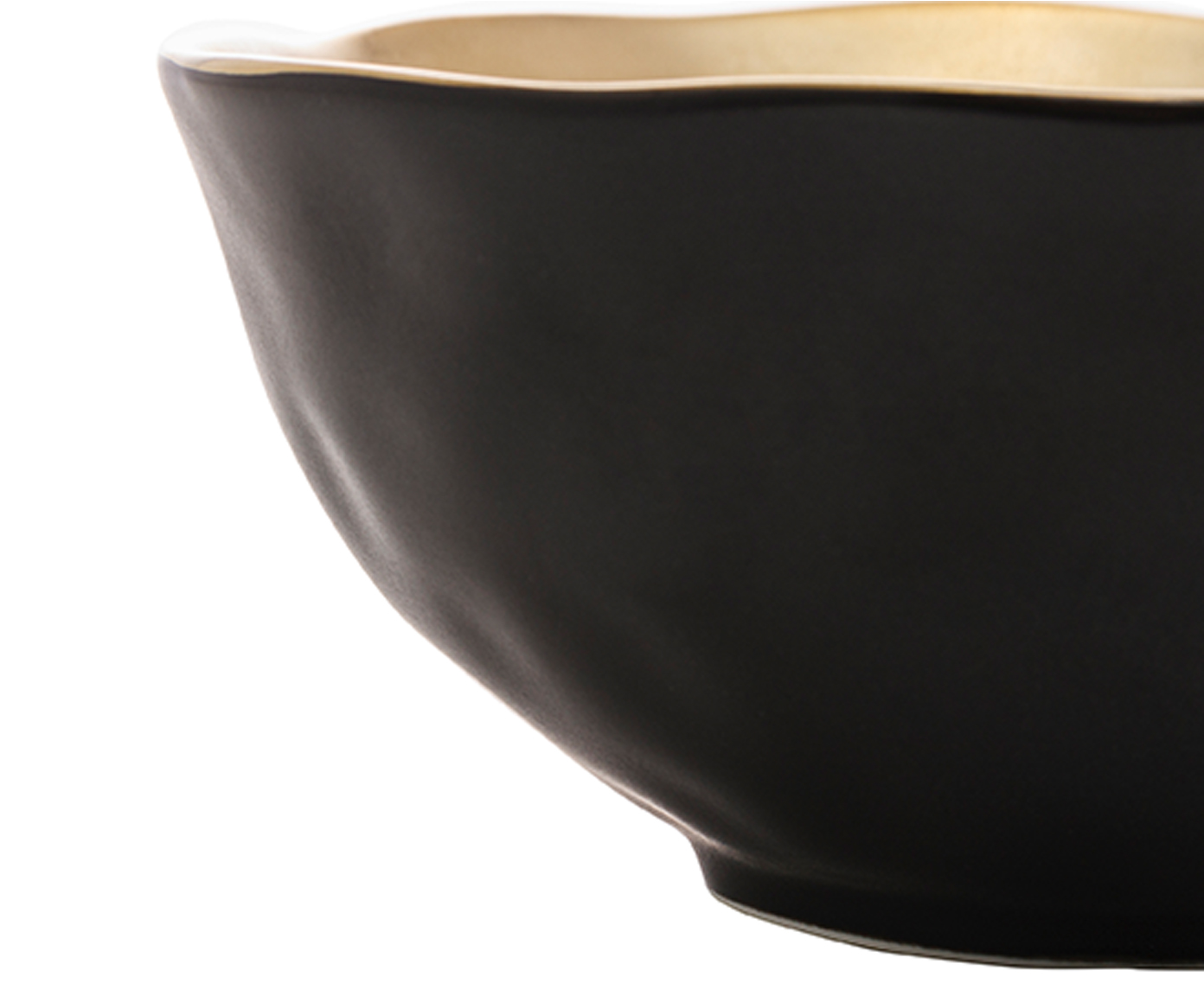 Bowl em Porcelana Dubai Preto e Dourado image number 3