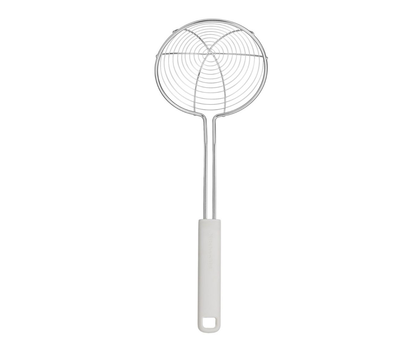 Escumadeira para Fritura em A&ccedil;o Inox Kitchenaid Branca - image 0