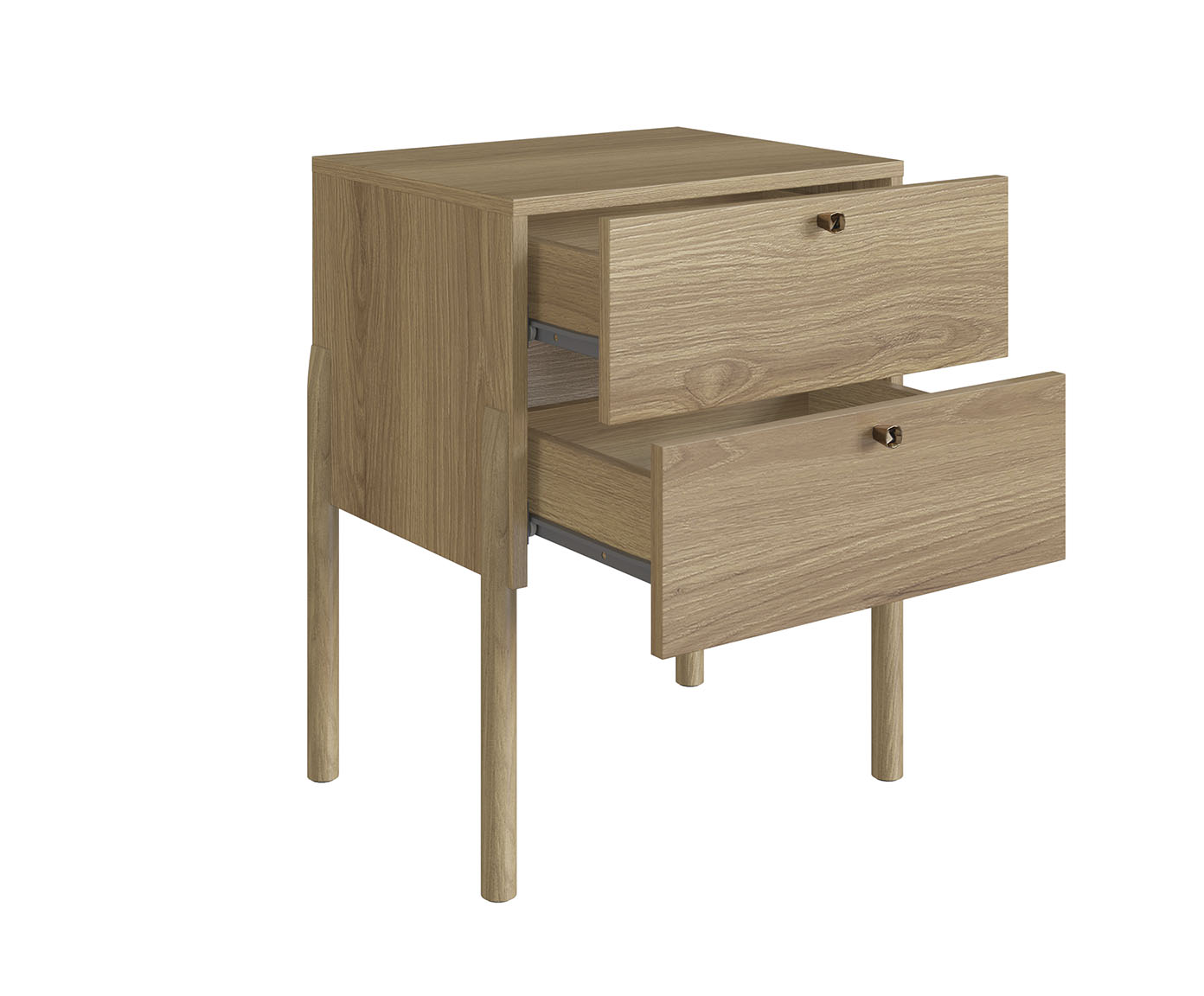 Mesa de Cabeceira 2 Gavetas Oslo Hanover - image 1