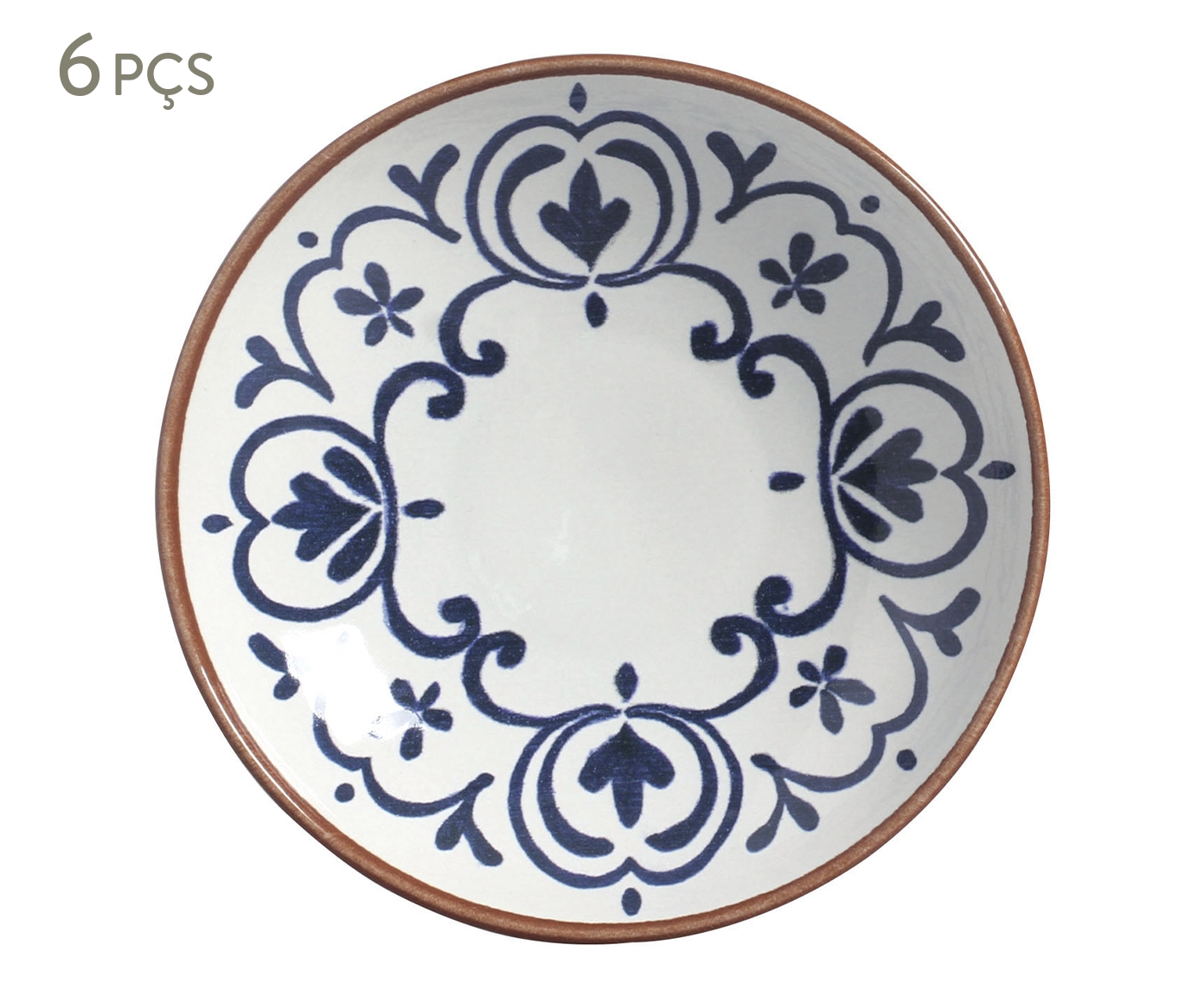 Jogo de Pratos Fundo Coup Stoneware Coimbra Abstrato - image 0