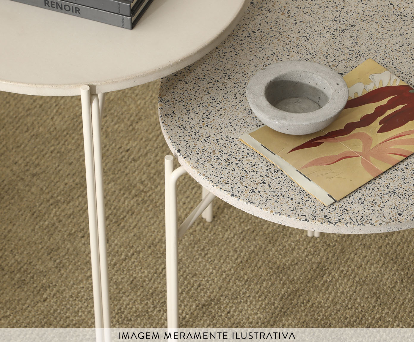 Mesa Lateral Fit Concreto Areia image number 8