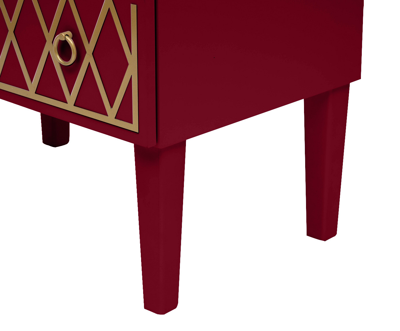 Mesa de Cabeceira Losangos Firebrick - Vermelho image number 7