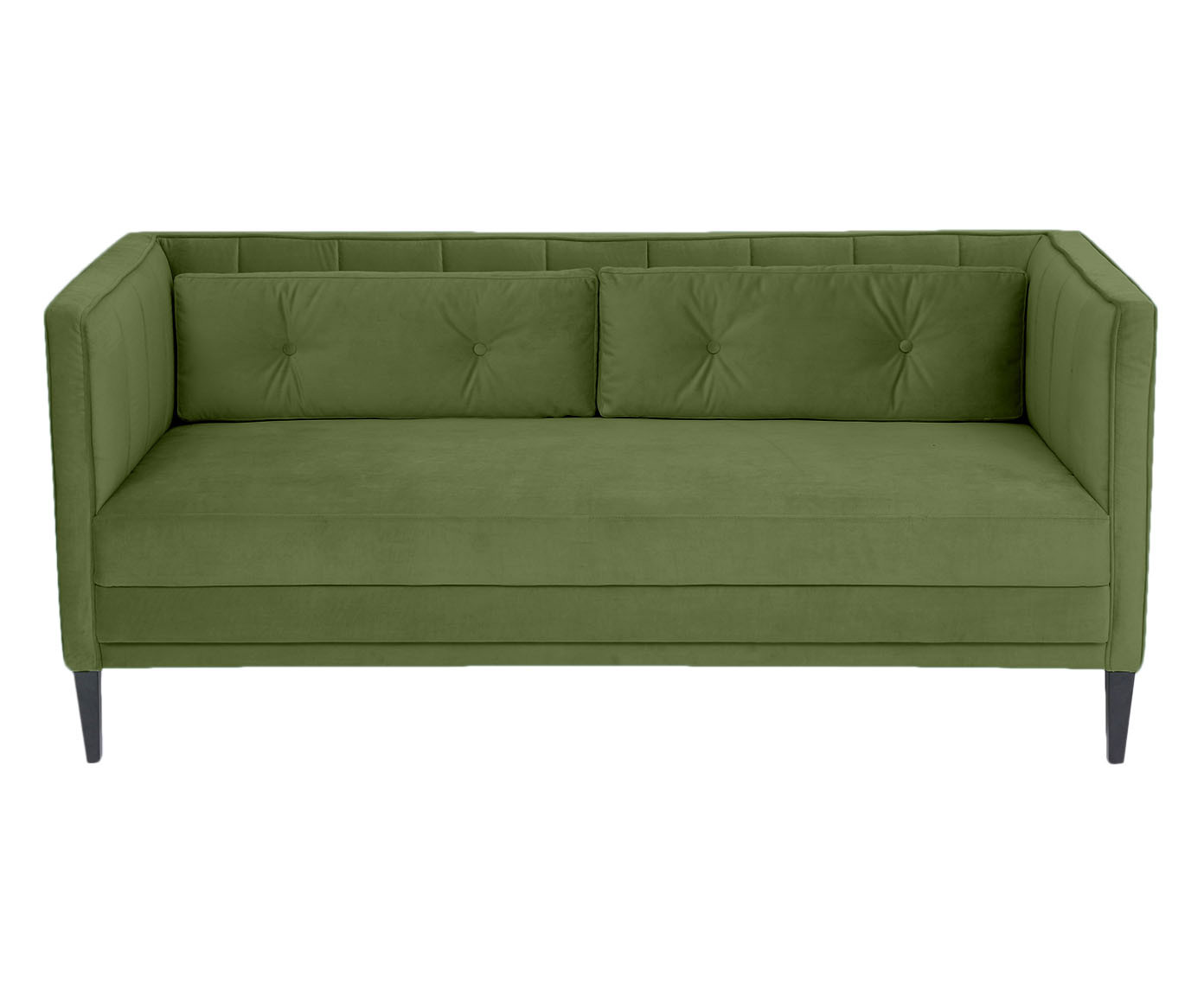 Sof&aacute; Day Bed Bergamo em Veludo - Verde - image 0