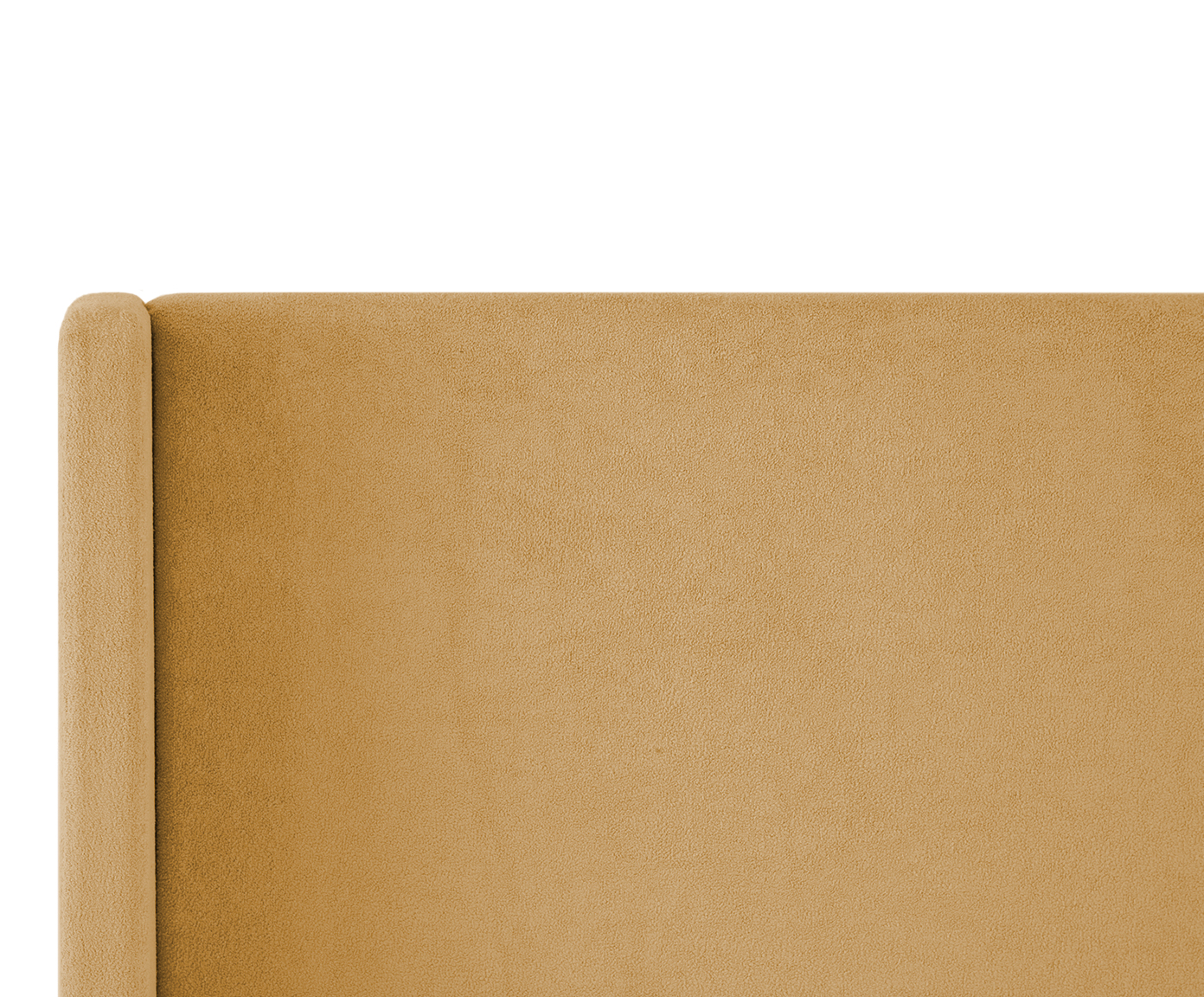 Cabeceira em Boucle Aveludado Classic Amarelo Ocre image number 4