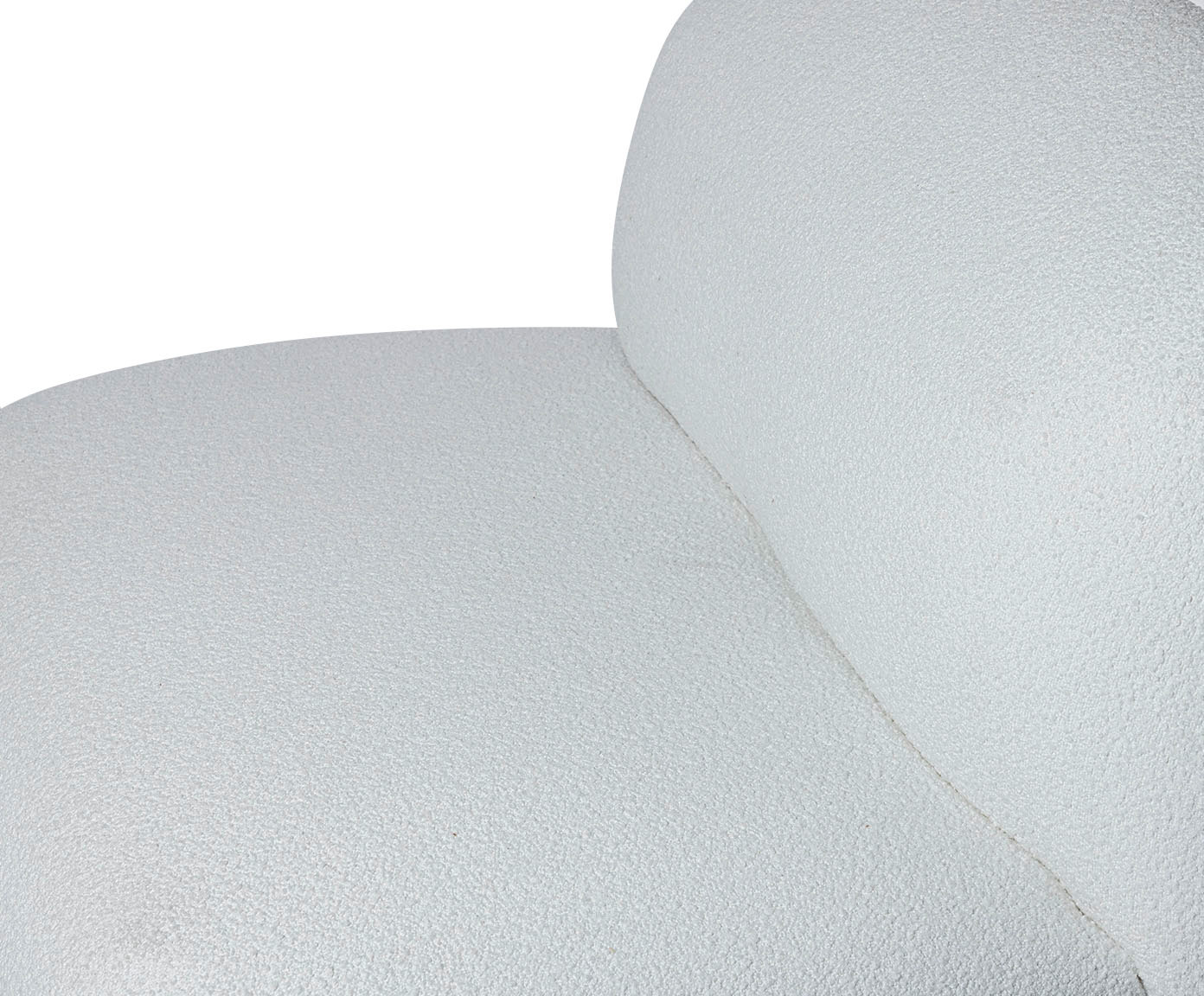 Poltrona em Boucle Nube Branco image number 9