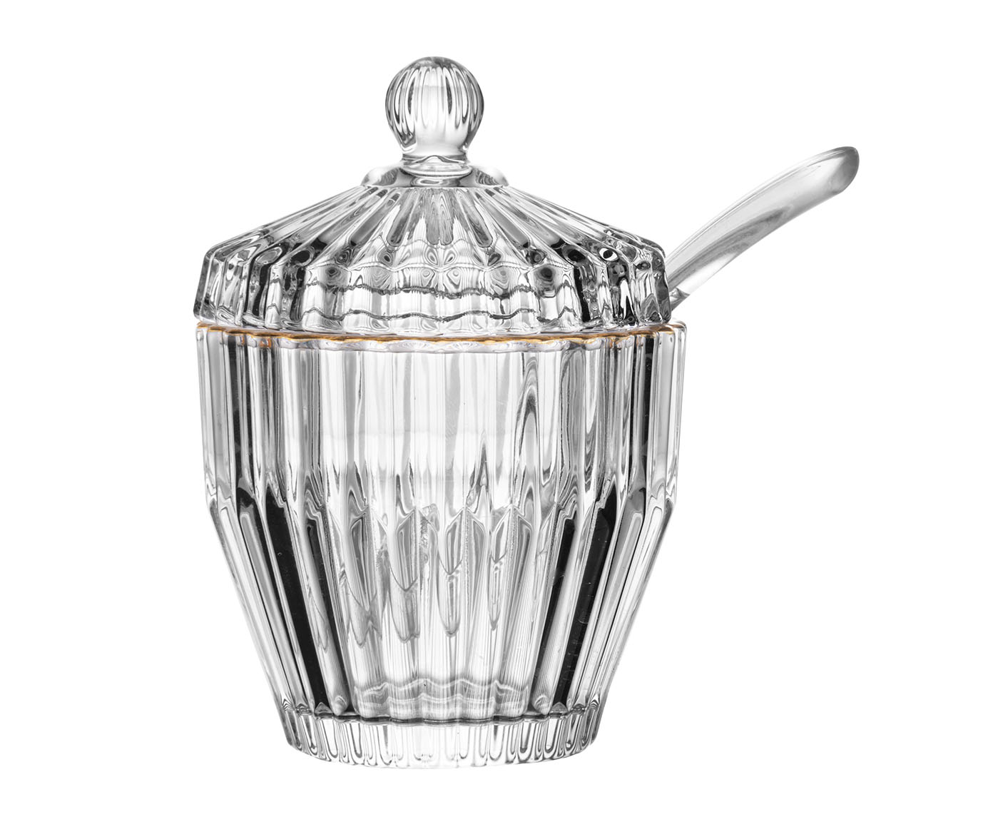 A&ccedil;ucareiro em Cristal com Fio de Ouro Imperatriz - image 0