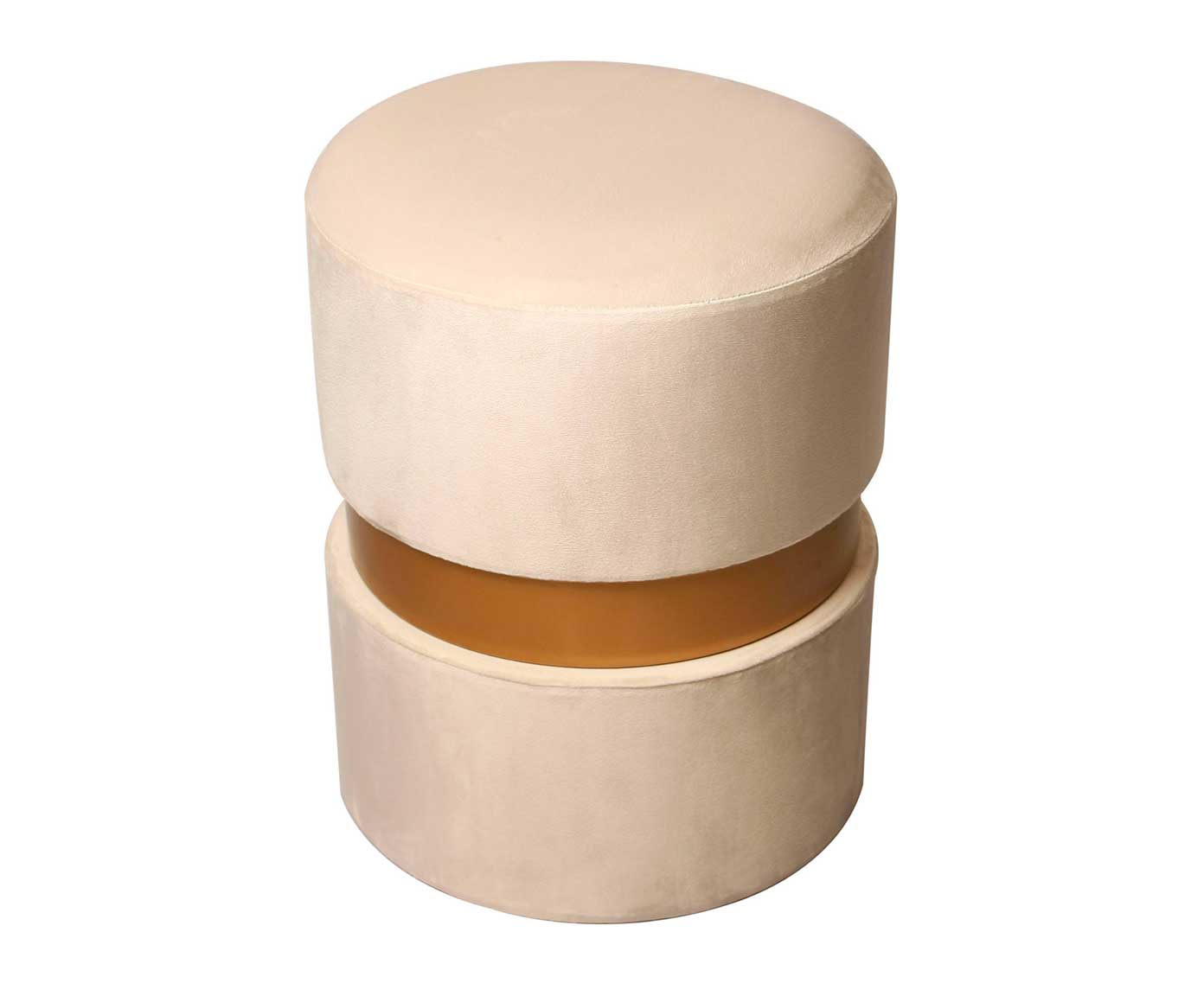 Puff Duo - Off White e Dourado - image 1