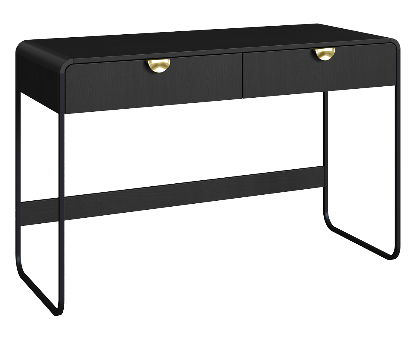 Escrivaninha Luna com 2 gavetas - Nero - image 0