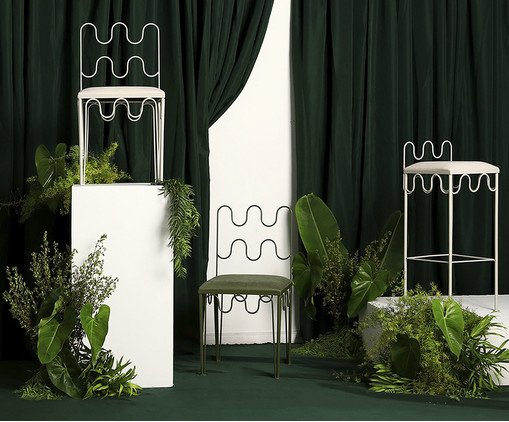 Cadeira Pop Indoor Ondas - Verde Musgo - image 1