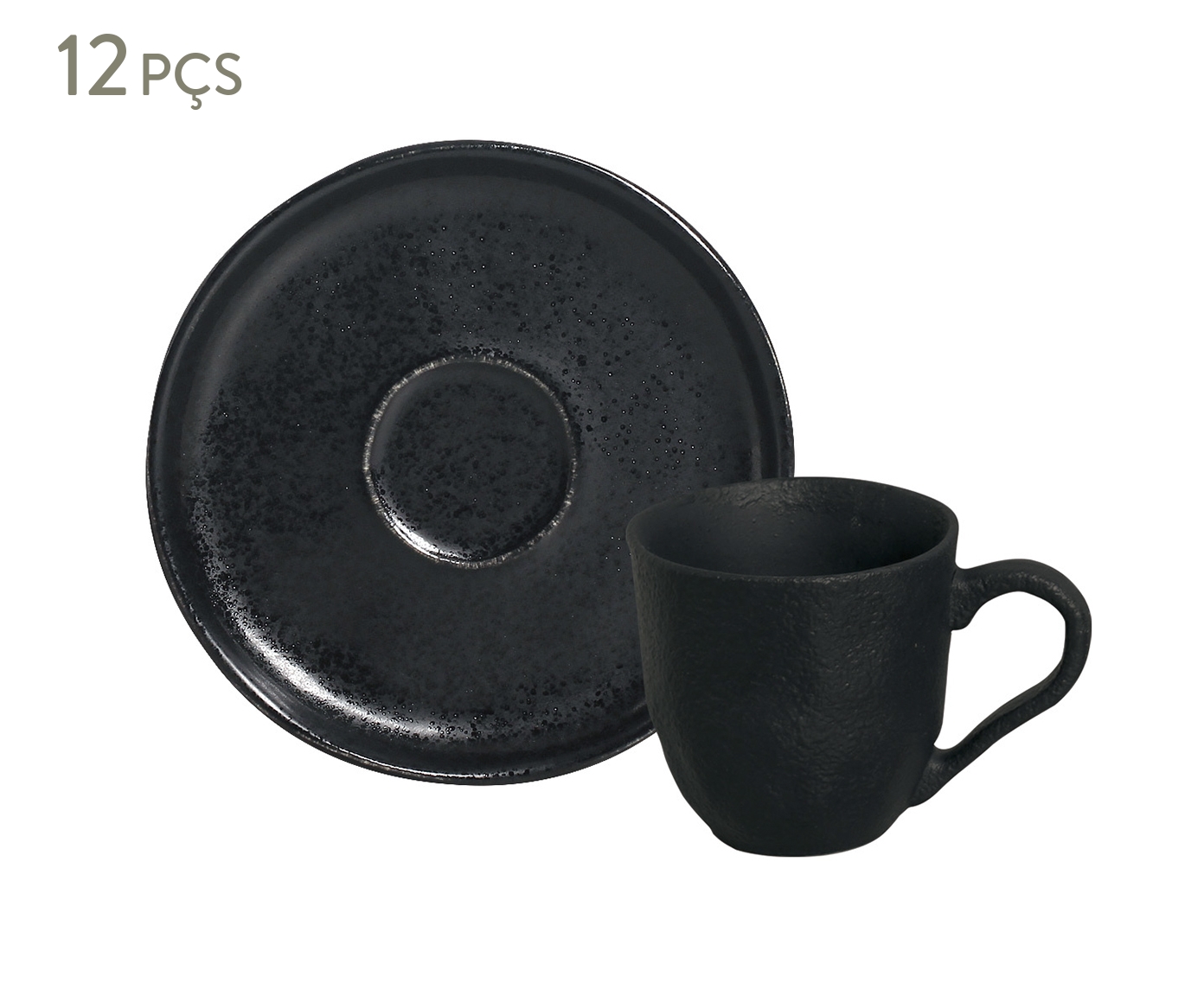 Jogo de X&iacute;caras para Caf&eacute; Bio Eclipse Preto - image 0