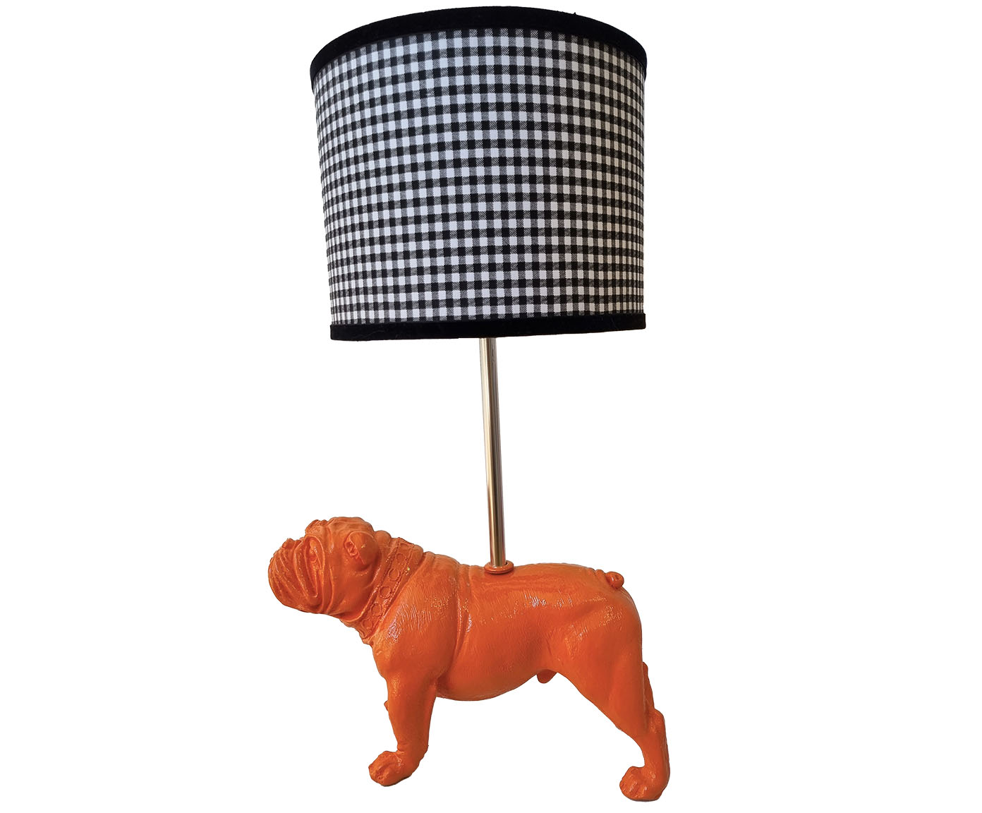 Base Lumin&aacute;ria Cachorro Bulldog Ingl&ecirc;s Juka Laranja image number 2