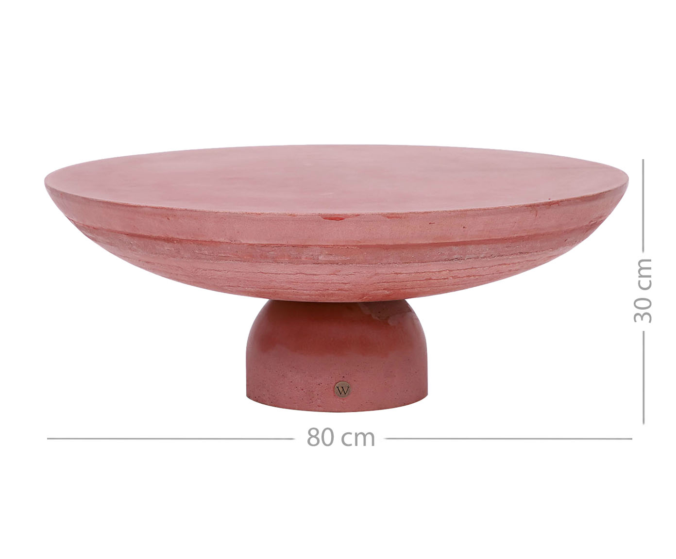 Mesa de Centro M&eacute;dia Brut em Concreto -  Terracota image number 8