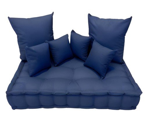 Futon Turco com Almofadas azul - image 0