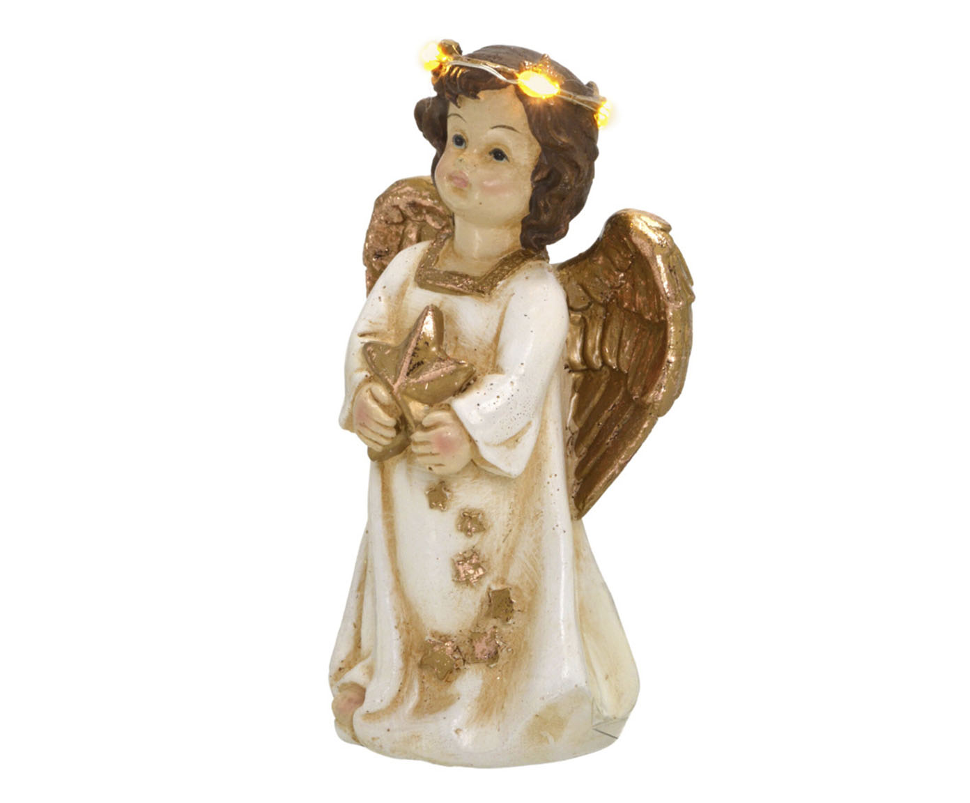 Anjo Decorativo com Luz Serafim Brilhante - image 0