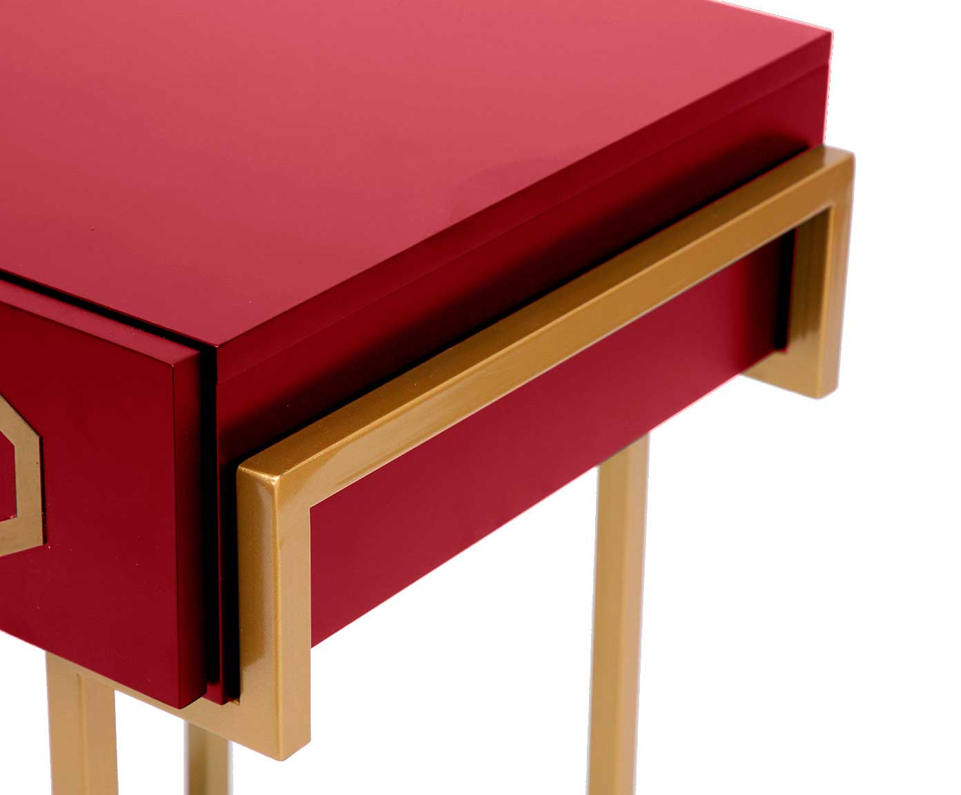 Mesa de Cabeceira Glam Firebrick - Vermelho image number 7