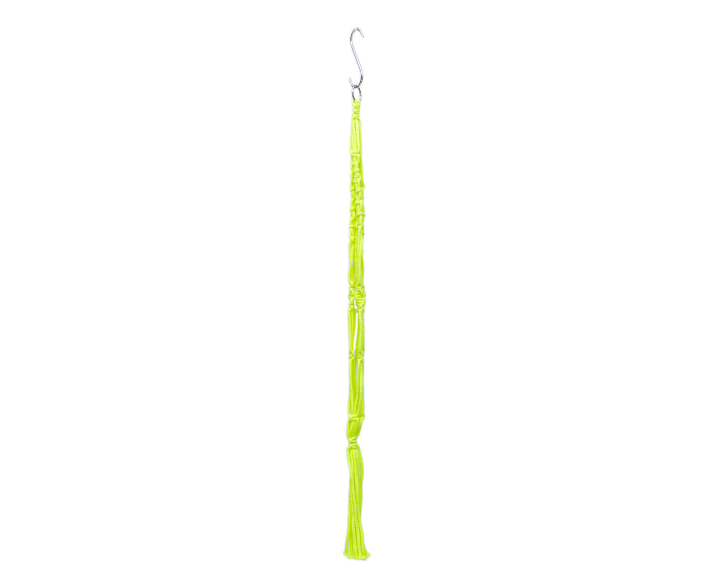 Hanger em Macram&ecirc; Neon Lemon - image 1