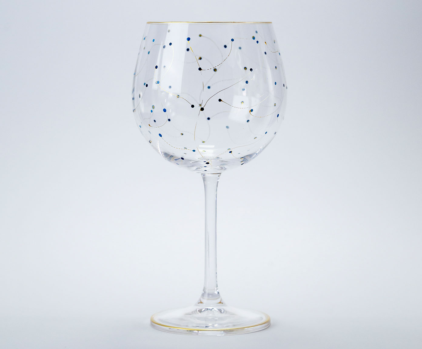Ta&ccedil;a para Gin em Cristal Blue Leave - image 1