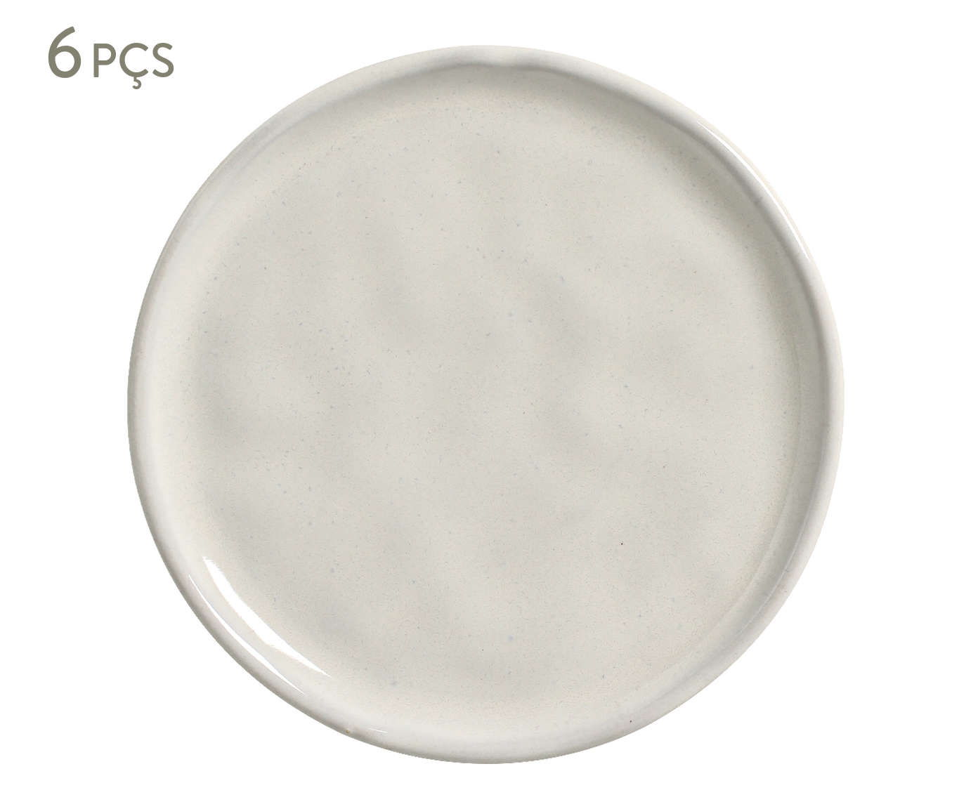 Jogo de Pratos para P&atilde;o Bio Glam Branco - image 0