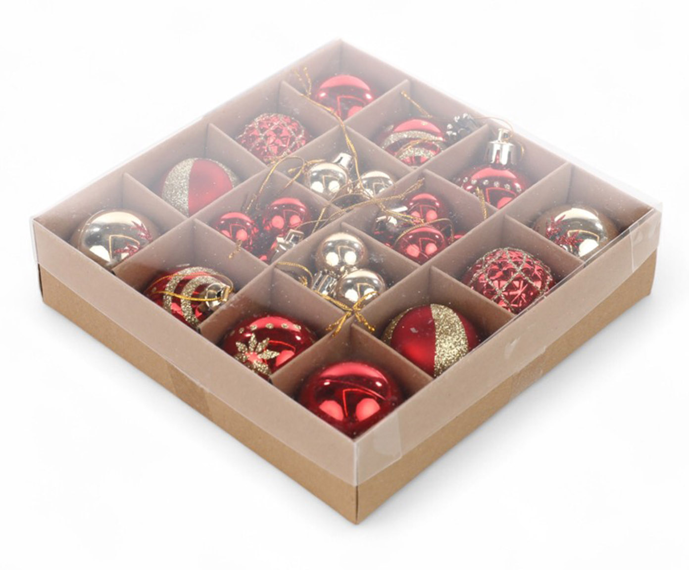 Jogo de Bolas Natalinas Special Vermelho e Dourado image number 2