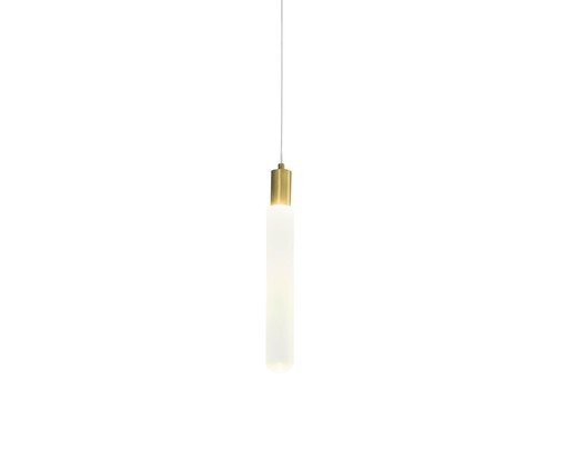 Pendente Marco Transparente e Dourado - image 0