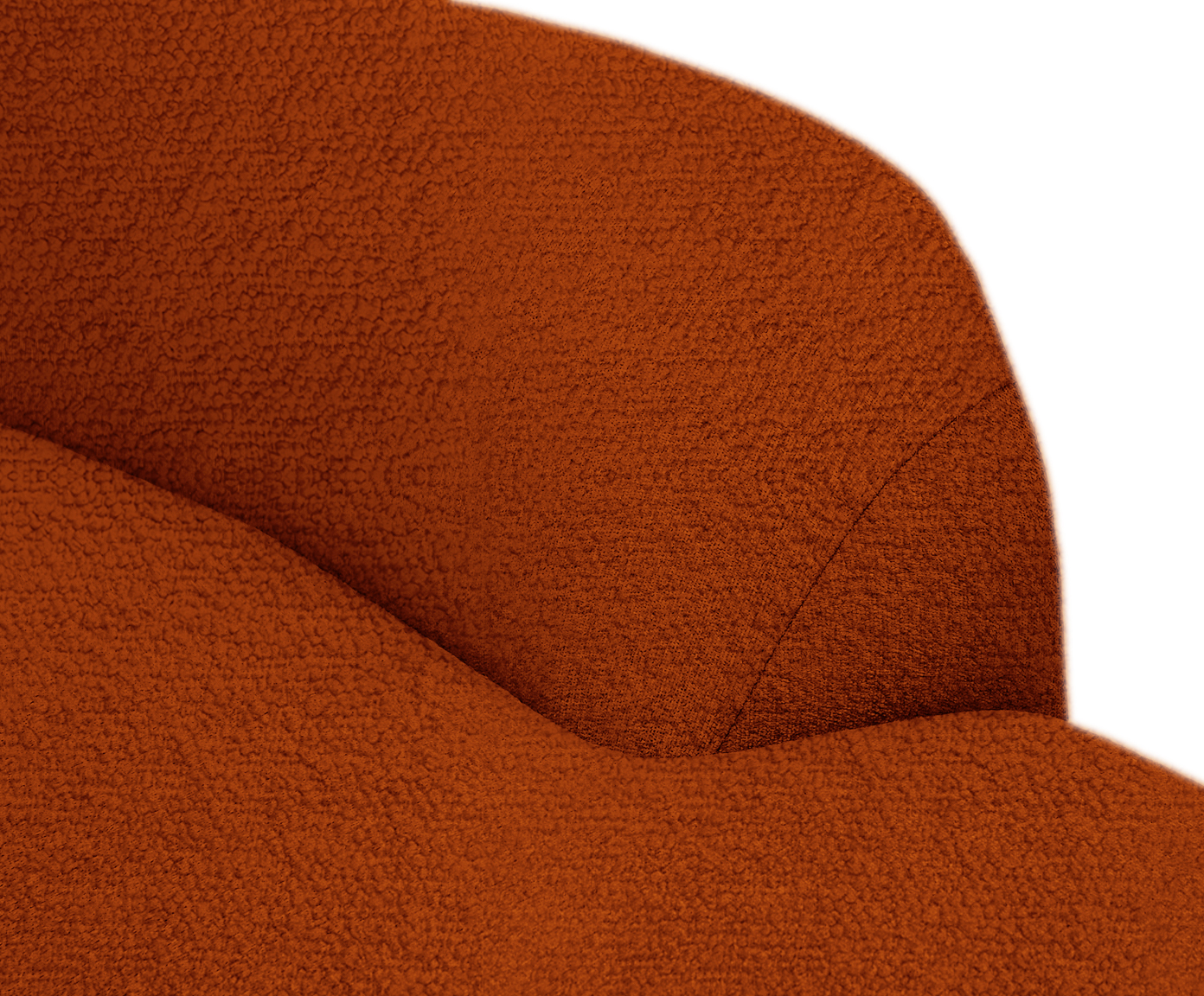 Sof&aacute; Petra em Boucle Soft Terracota  III image number 4