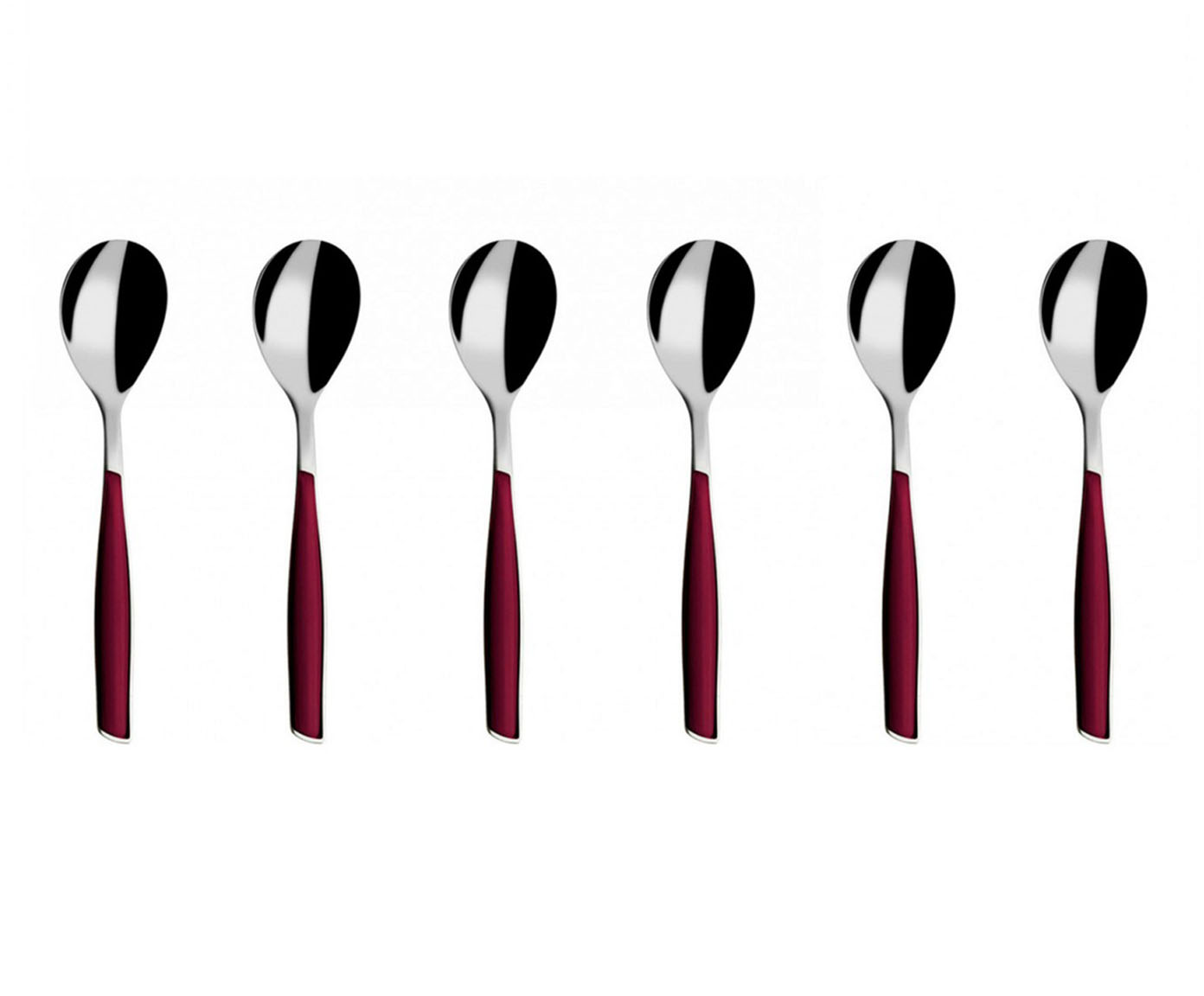 Jogo de Colheres para Caf&eacute; Glamour Vinho - image 1