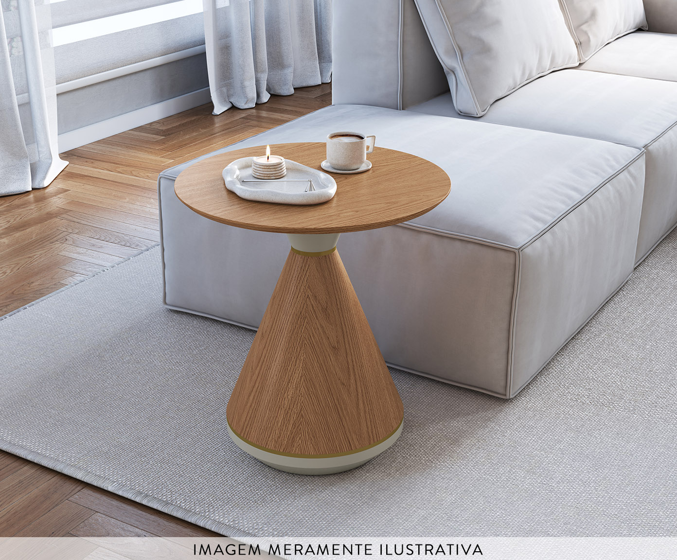 Mesa Lateral Toscana Carvalho image number 2