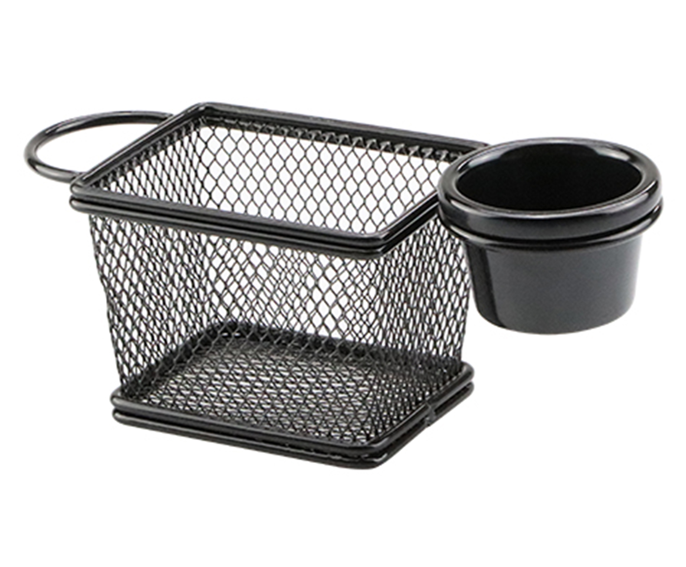Jogo de Cesta Organizadora e Molheira Melan Preto - image 0