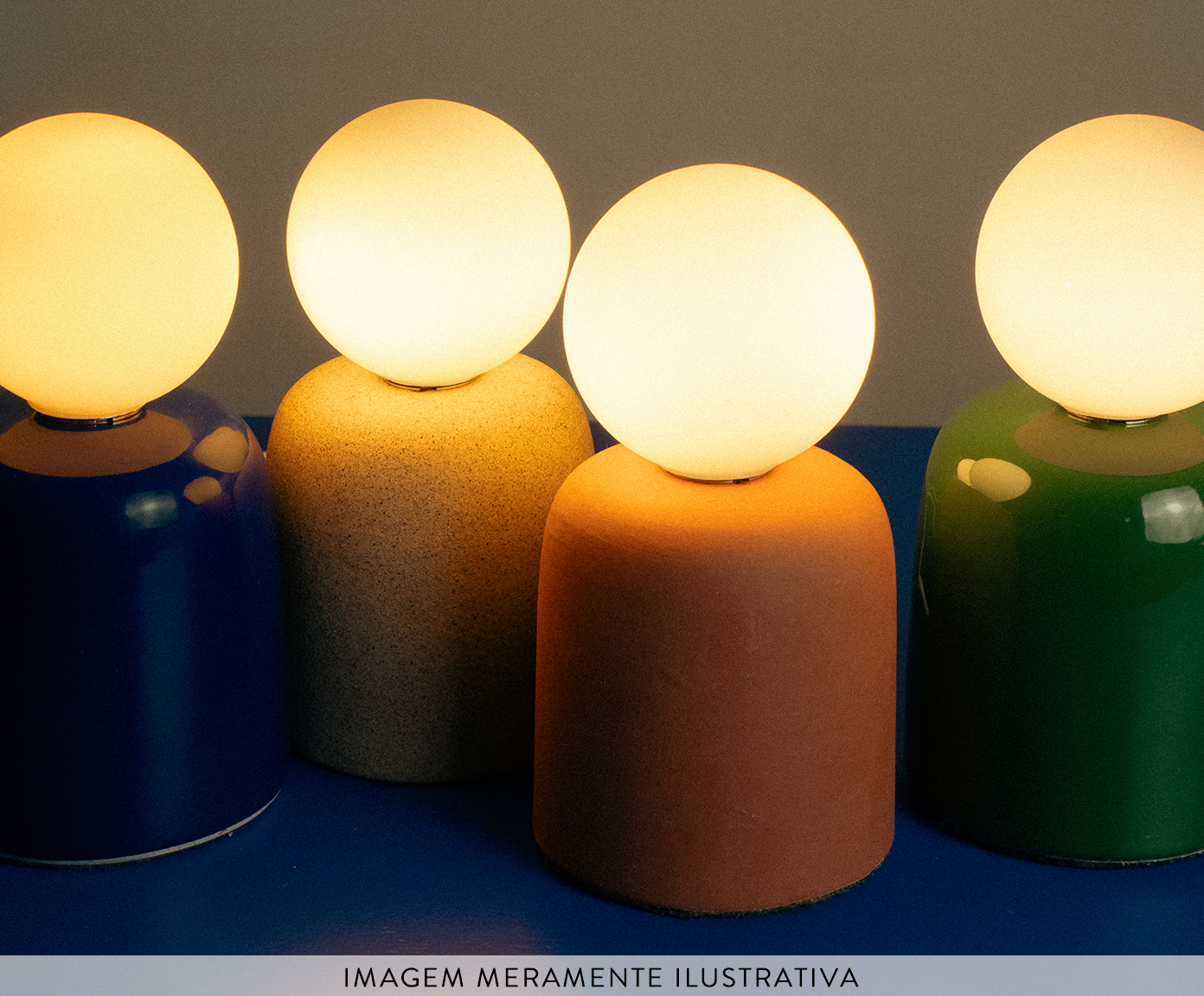 Lumin&aacute;ria Cuia de Mesa Terracota - image 1