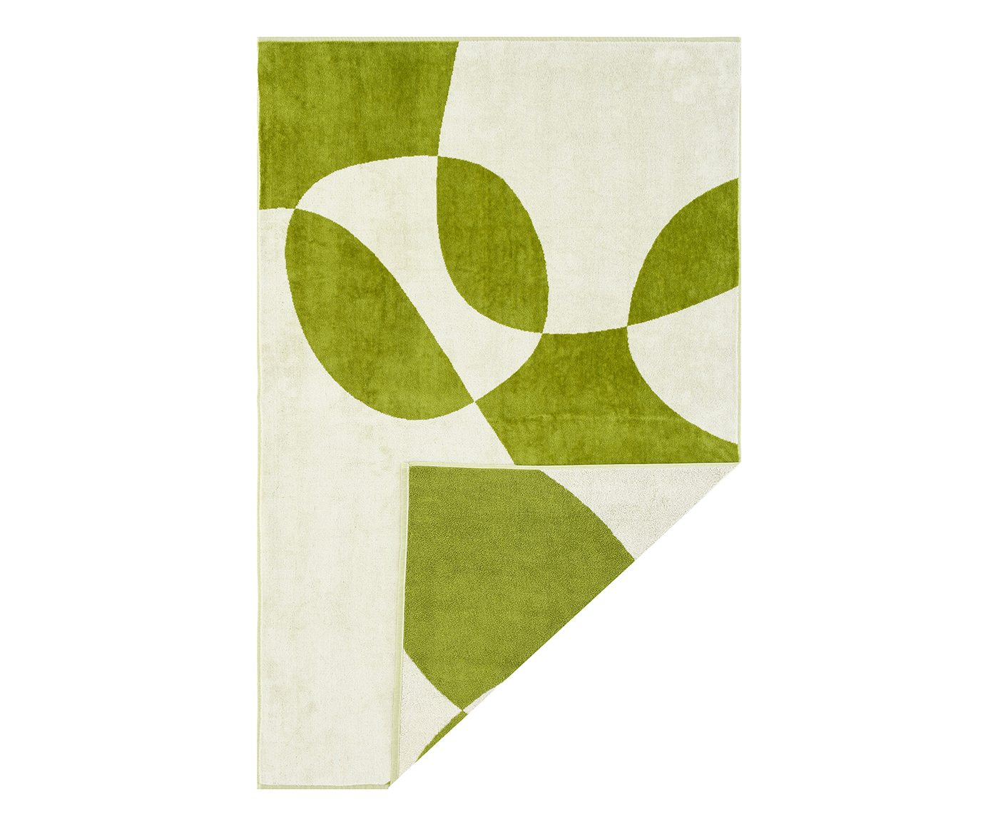 Toalha de Praia Solenne Verde e Off-White image number 3