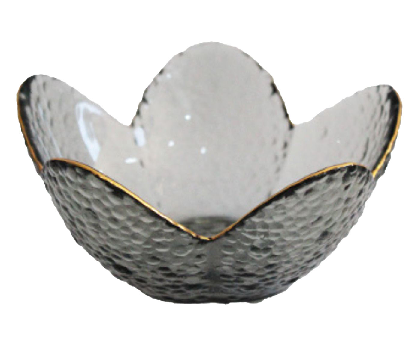 Porta-Vela Brisa Cinza Flor Dourado - image 0
