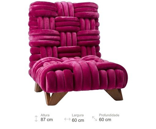 Chaise Lucca Pink image number 3