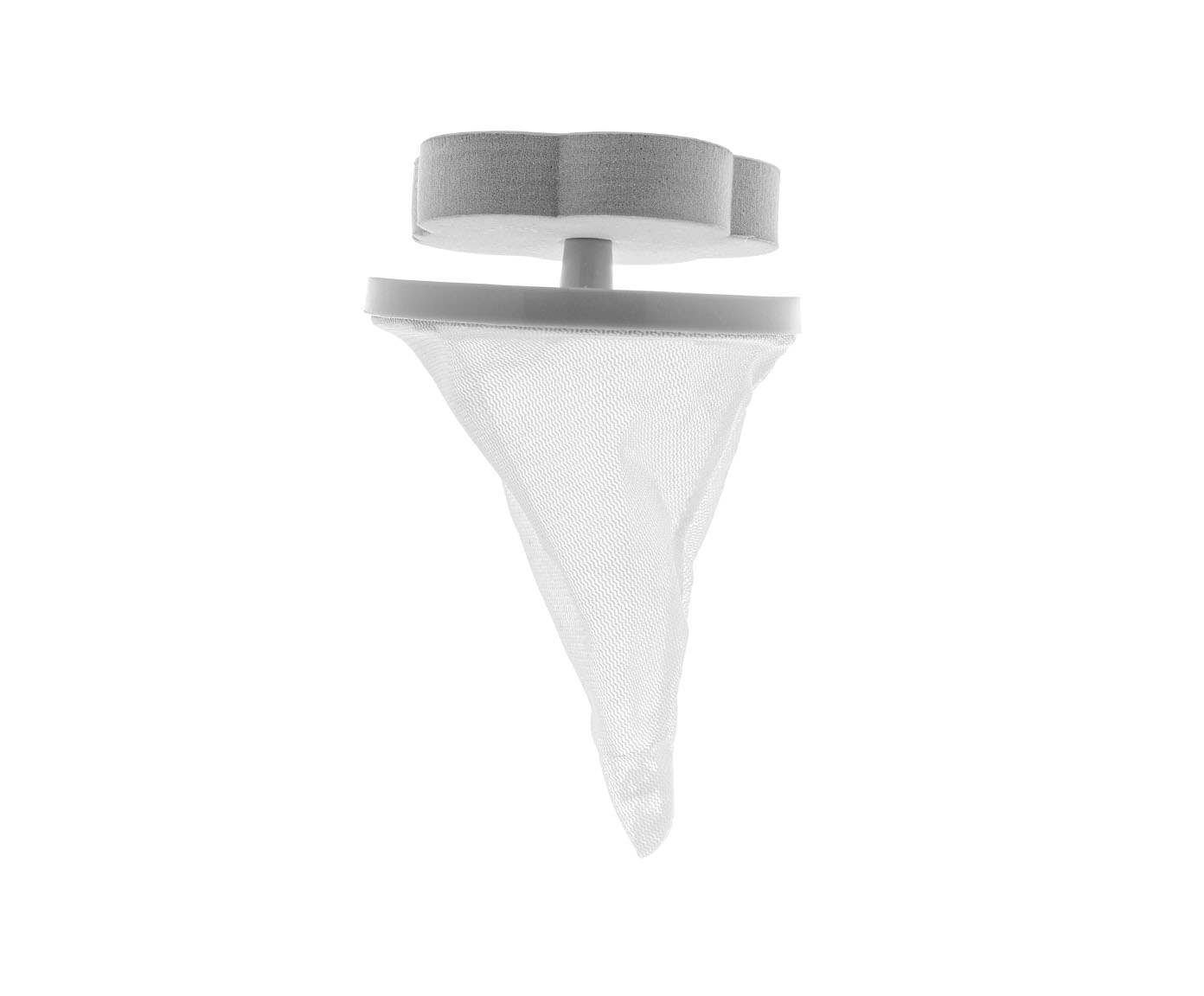 Coletor de Cabelos para M&aacute;quina de Lavar Flor Cinza Lyor - image 1