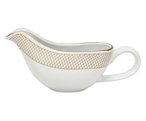 Molheira em Porcelana Regal Branco e Dourado - image 0