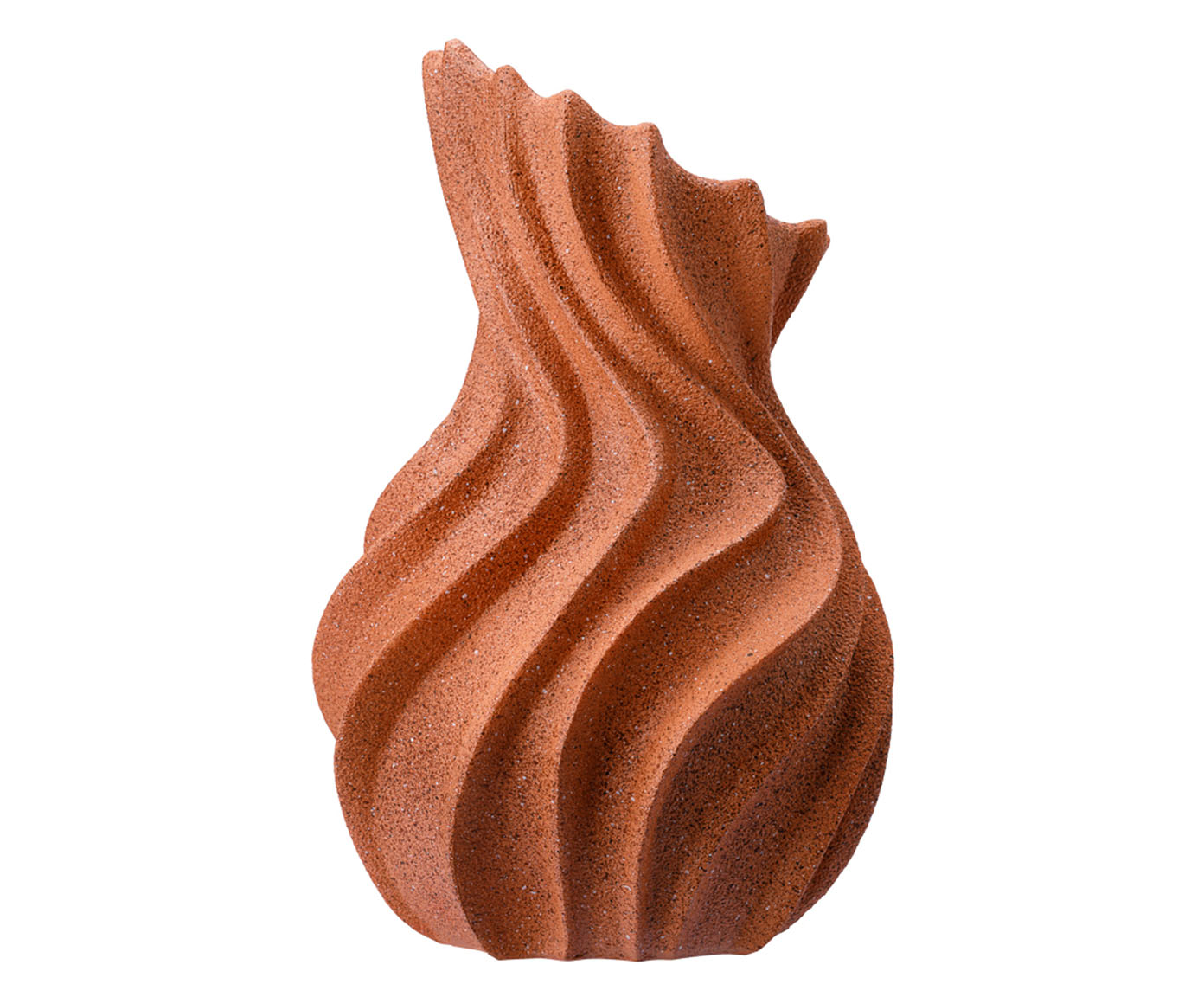 Vaso Cer&ecirc;mico Ciclone Terracota image number 3