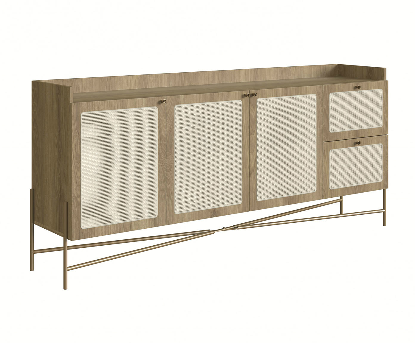 Buffet Industrial Hanover e Dourado - image 0