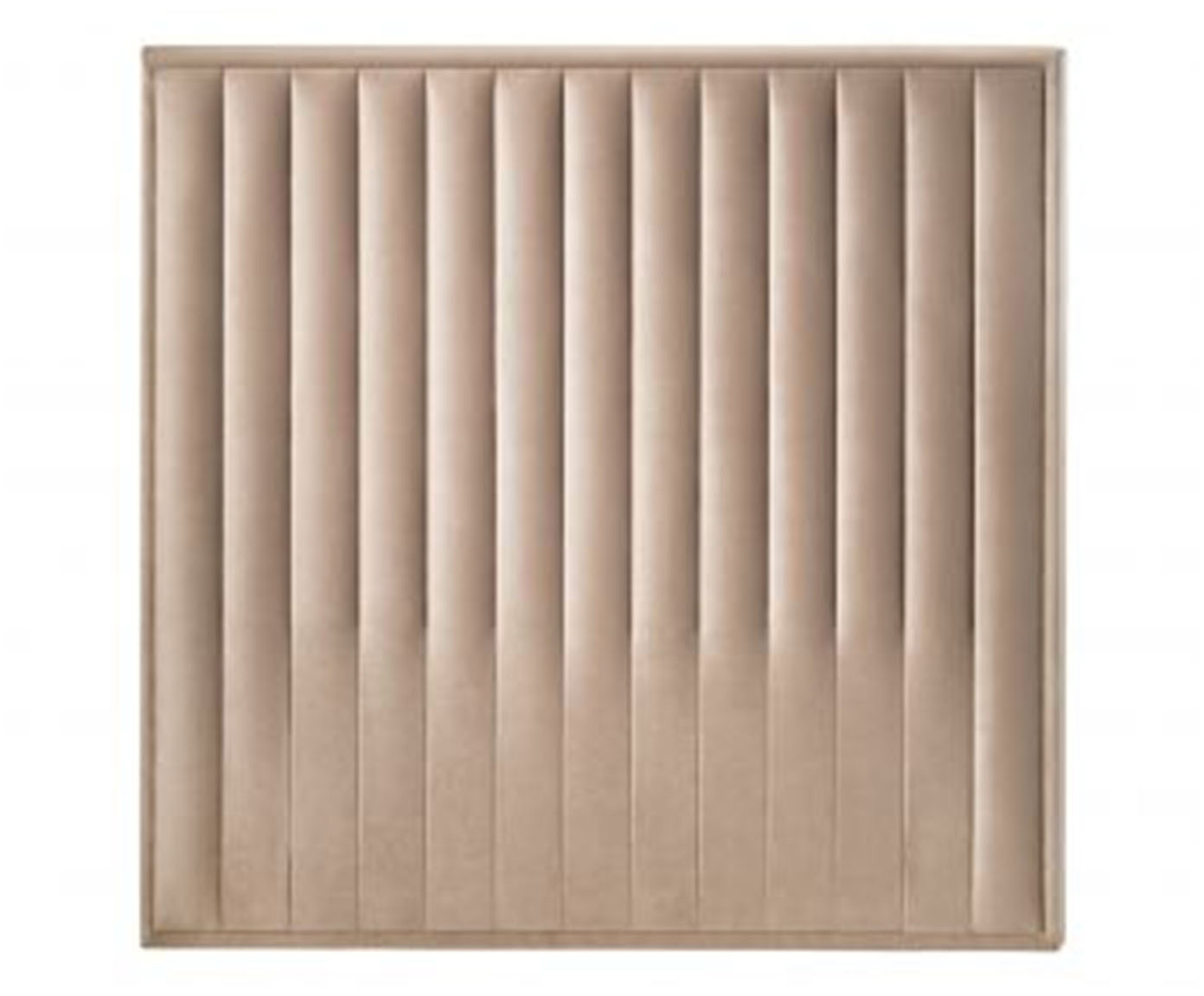 Cabeceira Painel em Veludo Vicenza - Bege Escuro - image 0