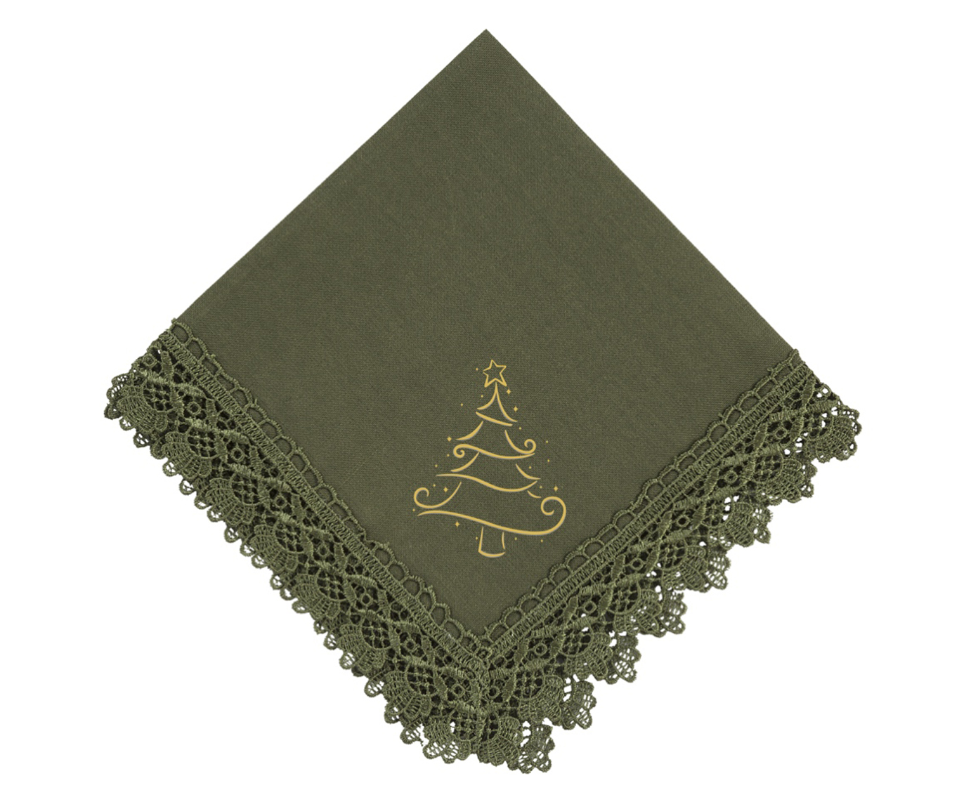 Guardanapo com Guiper Natal Verde - image 1