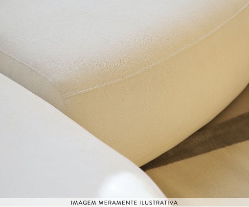 Sof&aacute; Laguna by Elle - Chaise Direita Boucle Off White VIII image number 2