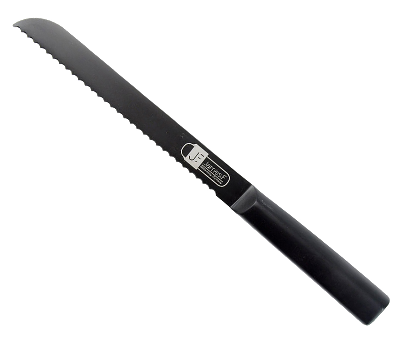 Faca para P&atilde;o em Inox Zila 8'' - Preta - image 0