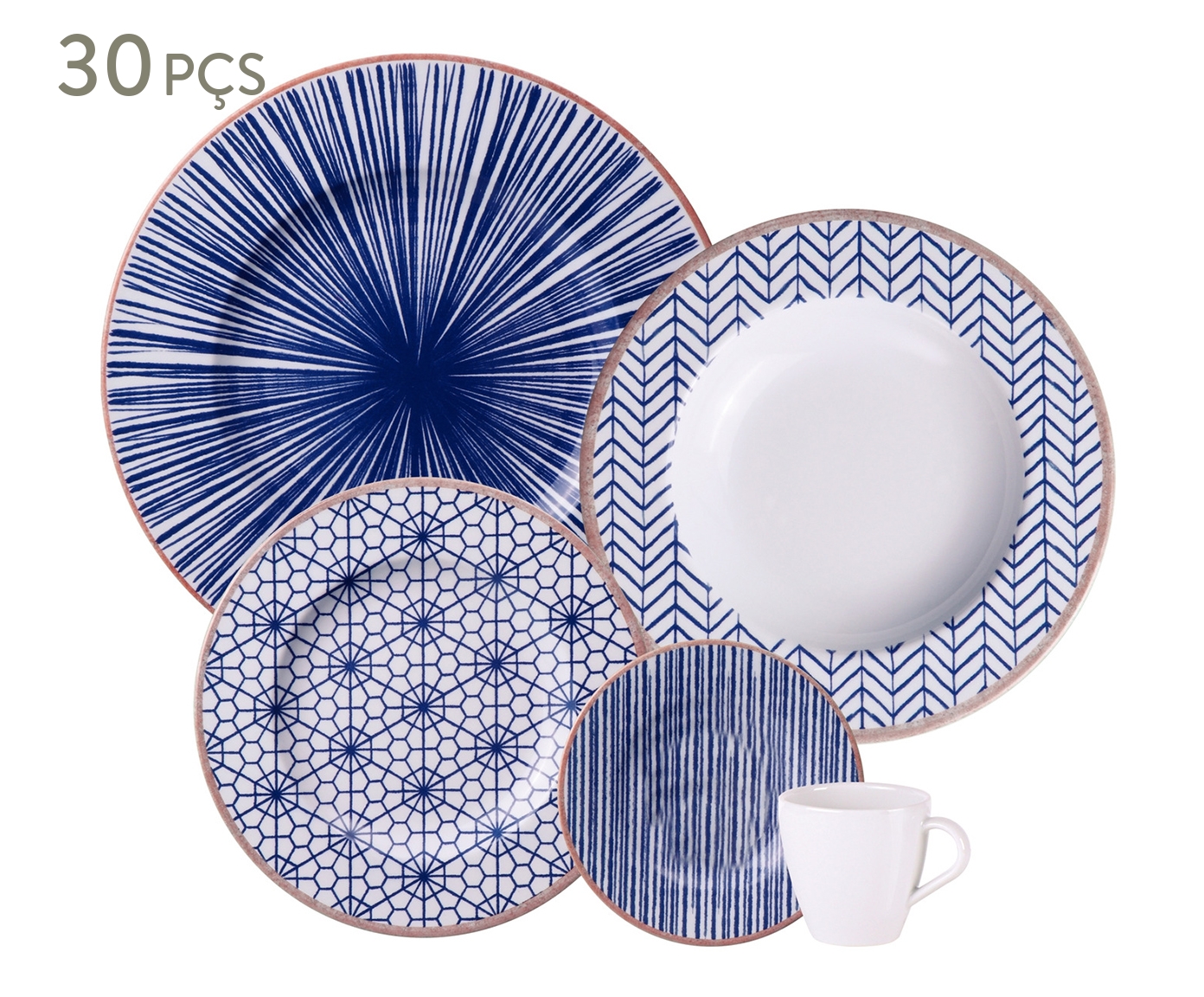 Aparelho de Jantar de Porcelana Abstratta - image 0