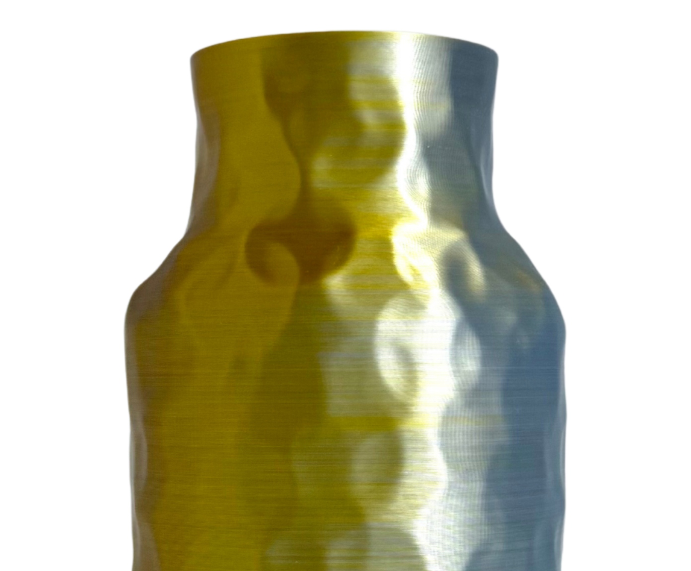Vaso Industrial Chic Prata E Dourado - image 1